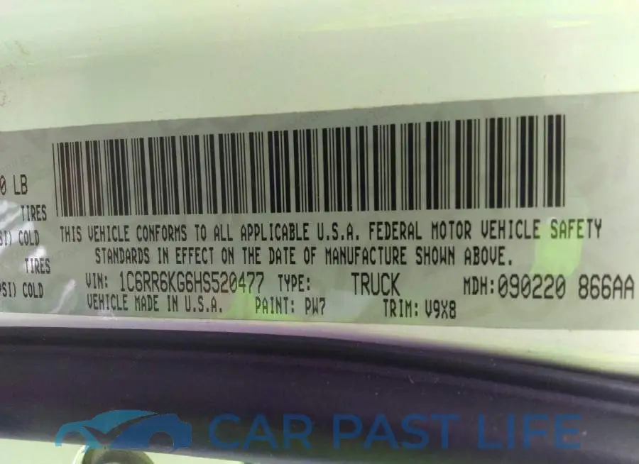 1C6RR6KG6HS520477# 9
