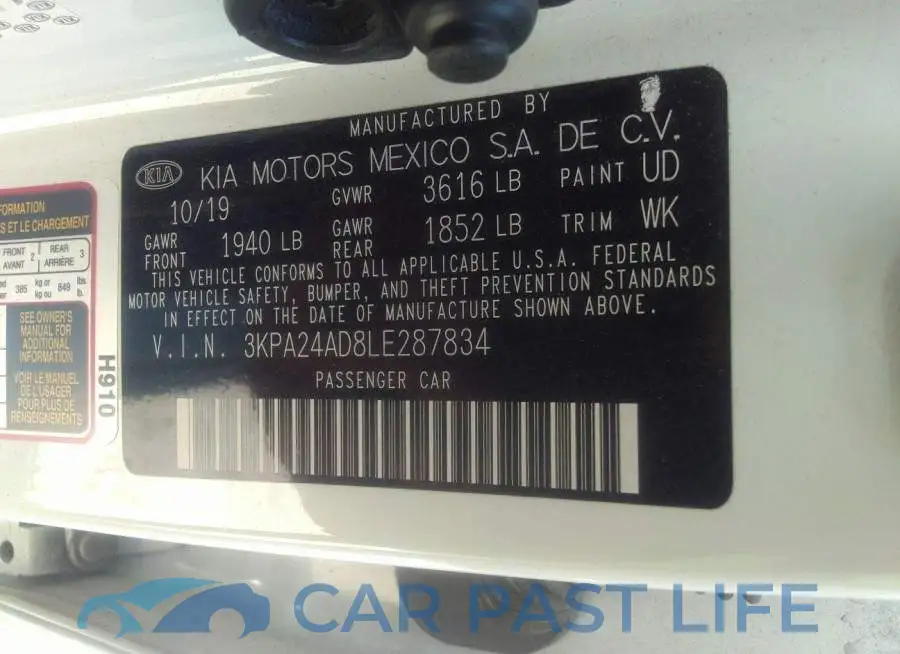 3KPA24AD8LE287834# 9