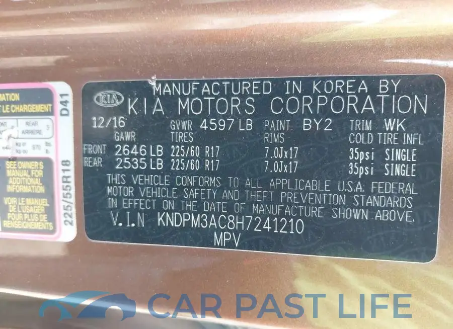KNDPM3AC8H7241210# 9