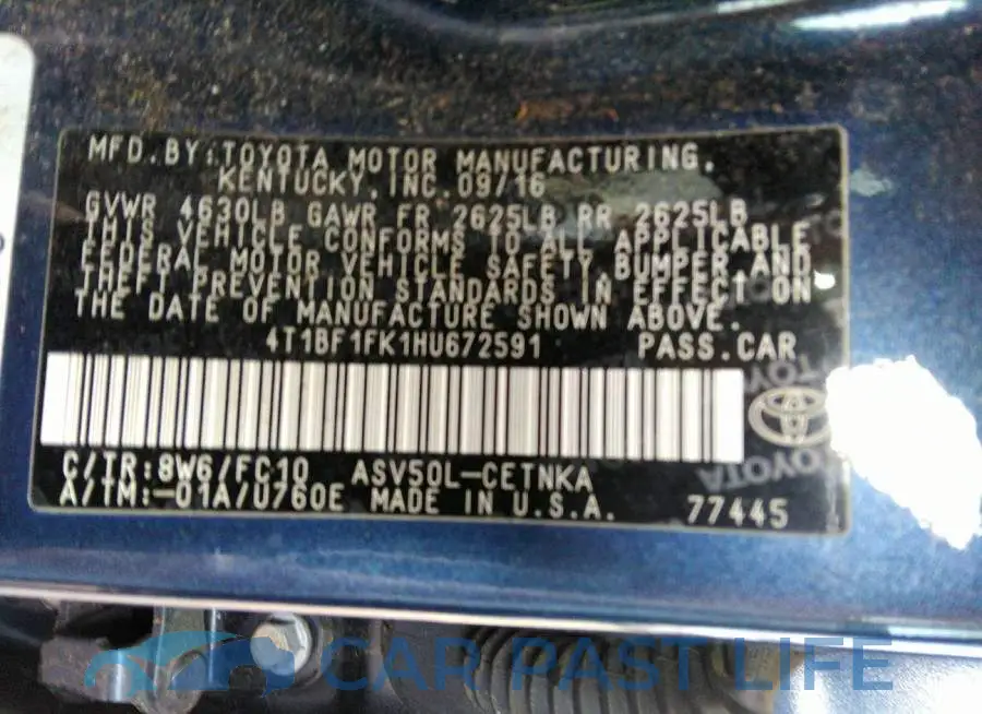 4T1BF1FK1HU672591# 9