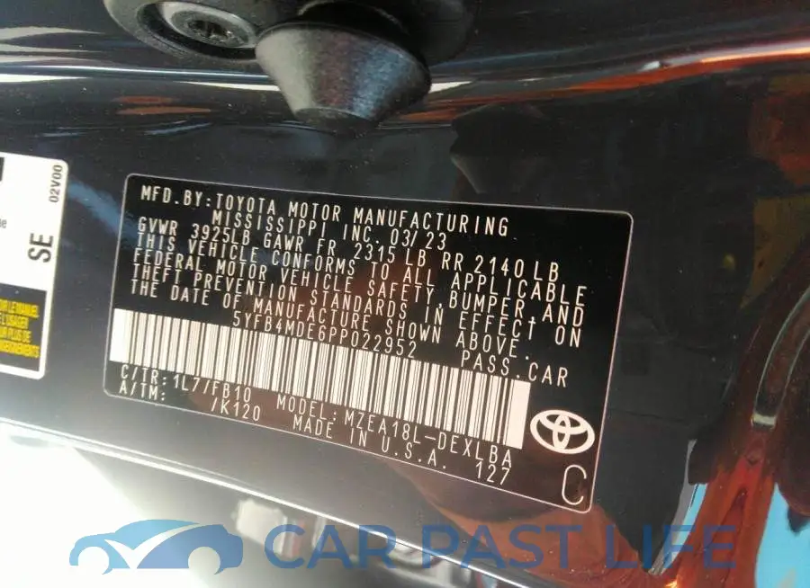 5YFB4MDE6PP022952# 9