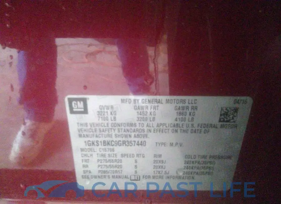 1GKS1BKC9GR357440# 9