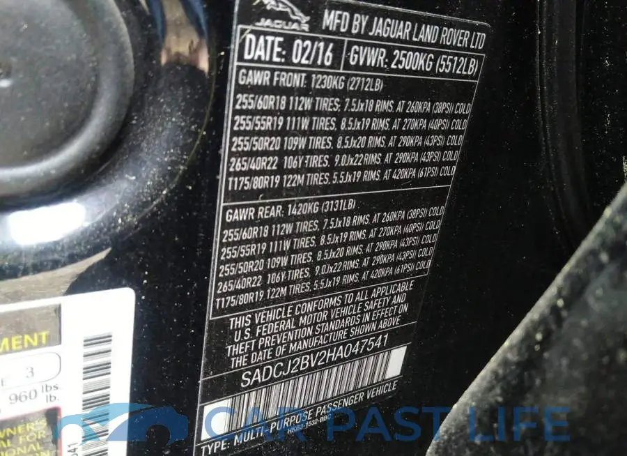 SADCJ2BV2HA047541# 9
