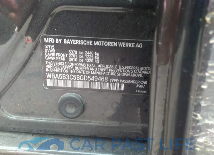 WBA5B3C58GD549468# 9