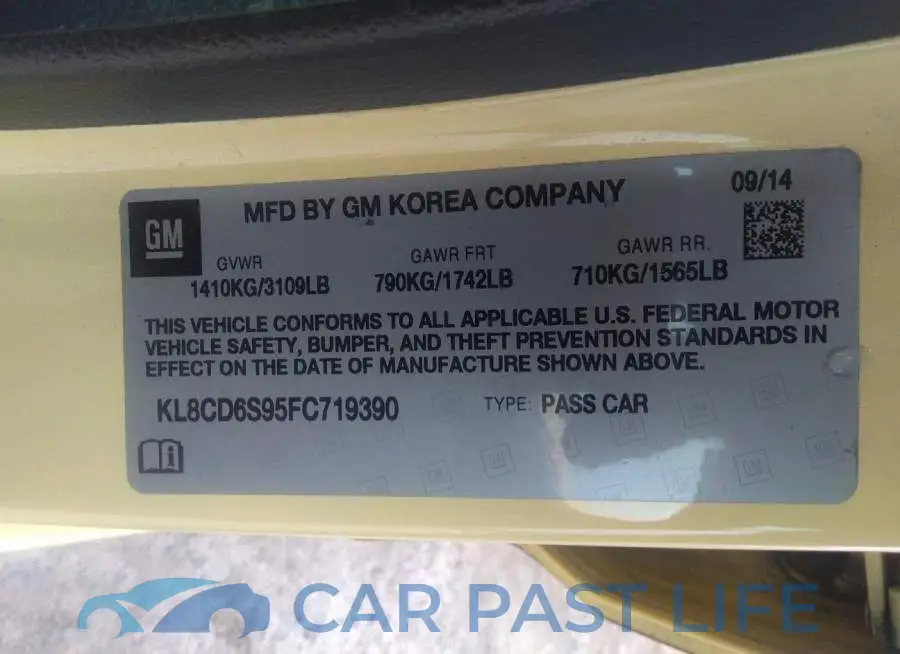 KL8CD6S95FC719390# 9