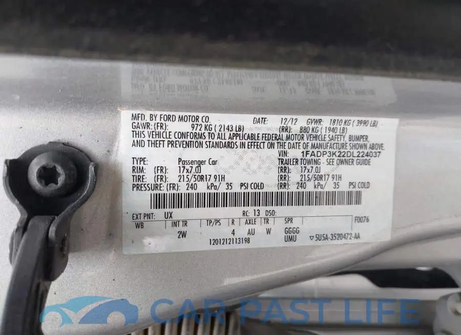 1FADP3K22DL224037# 9