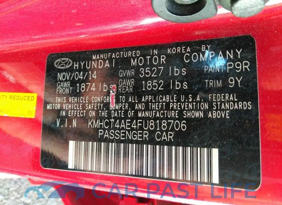 KMHCT4AE4FU818706# 9
