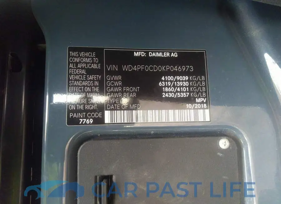 WD4PF0CD0KP046973# 9