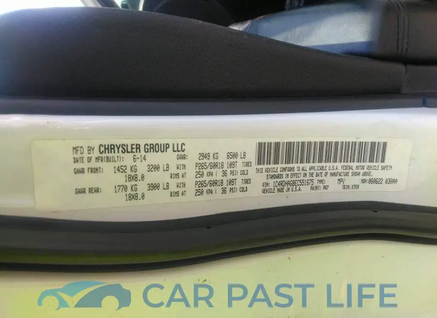 1C4RDHAG8EC551675# 9