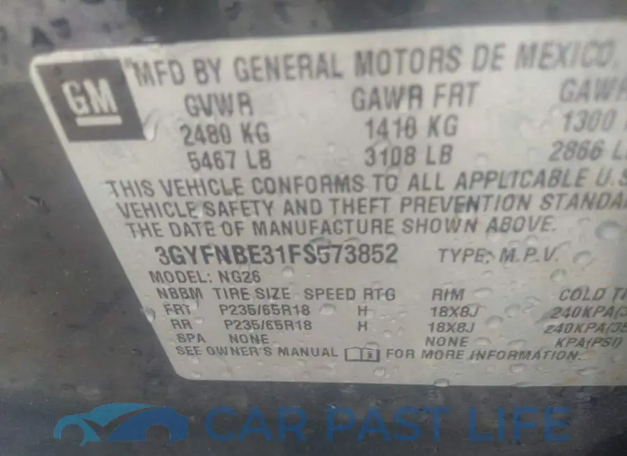 3GYFNBE31FS573852# 9