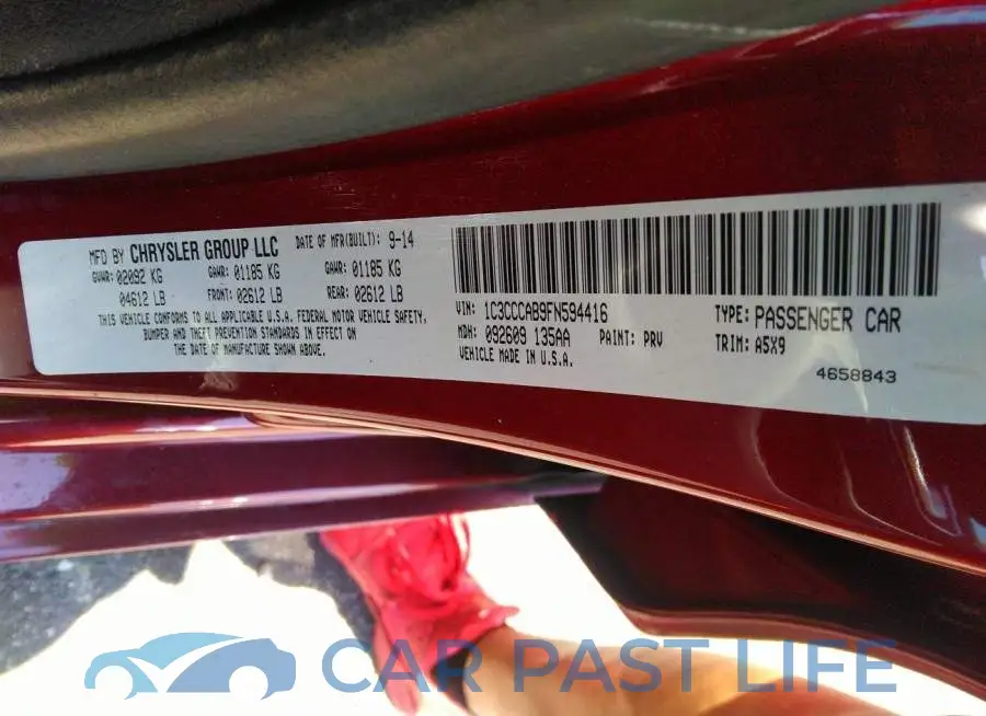 1C3CCCAB9FN594416# 9