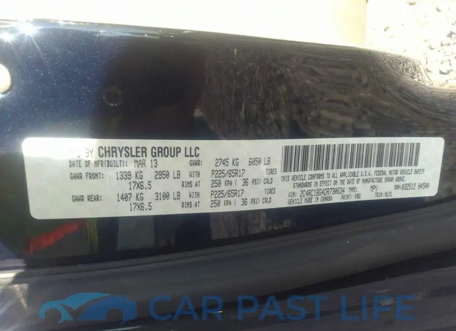 2C4RC1BG4DR730634# 9
