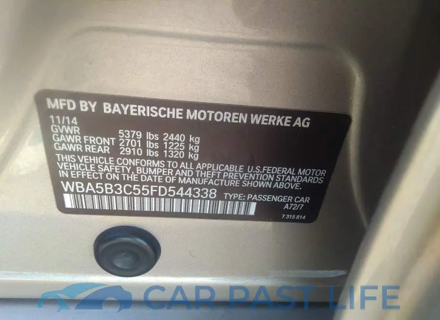 WBA5B3C55FD544338# 9