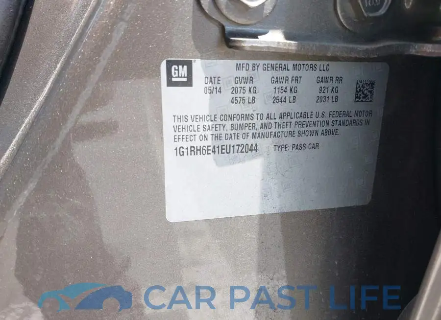 1G1RH6E41EU172044# 9