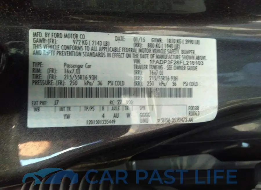 1FADP3F28FL216103# 9