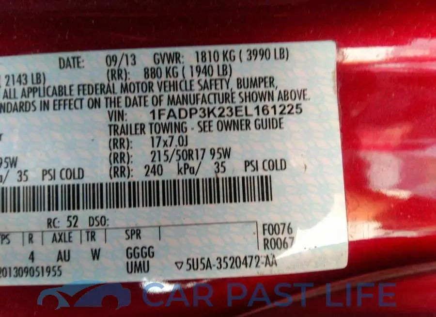 1FADP3K23EL161225# 9