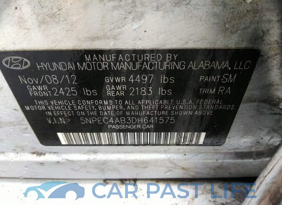 5NPEC4AB3DH641575# 9