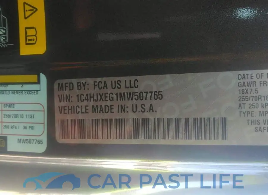 1C4HJXEG1MW507765# 9