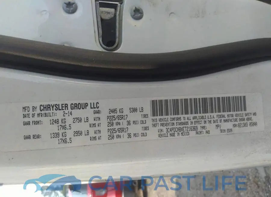 3C4PDCABXET216369# 9