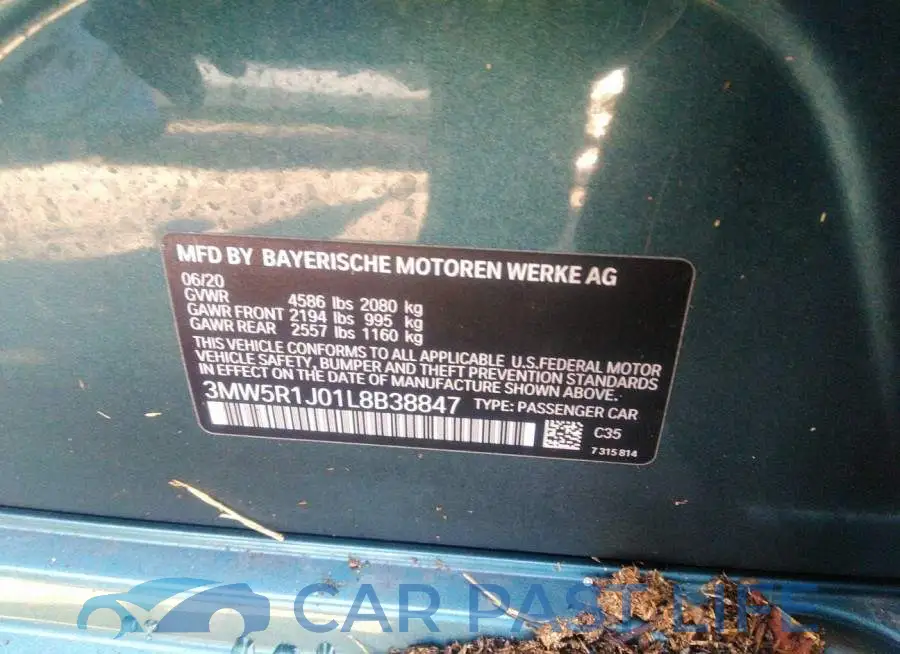 3MW5R1J01L8B38847# 9