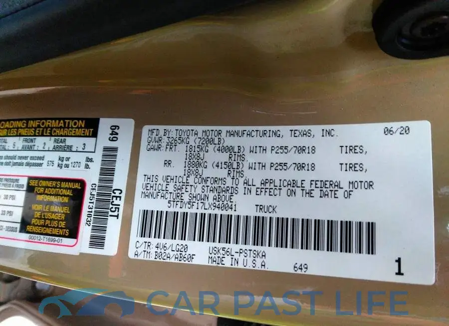 5TFDY5F17LX940041# 9