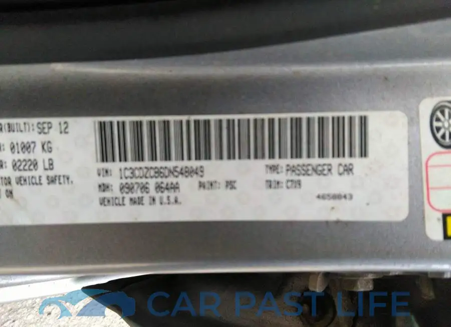 1C3CDZCB6DN548049# 9