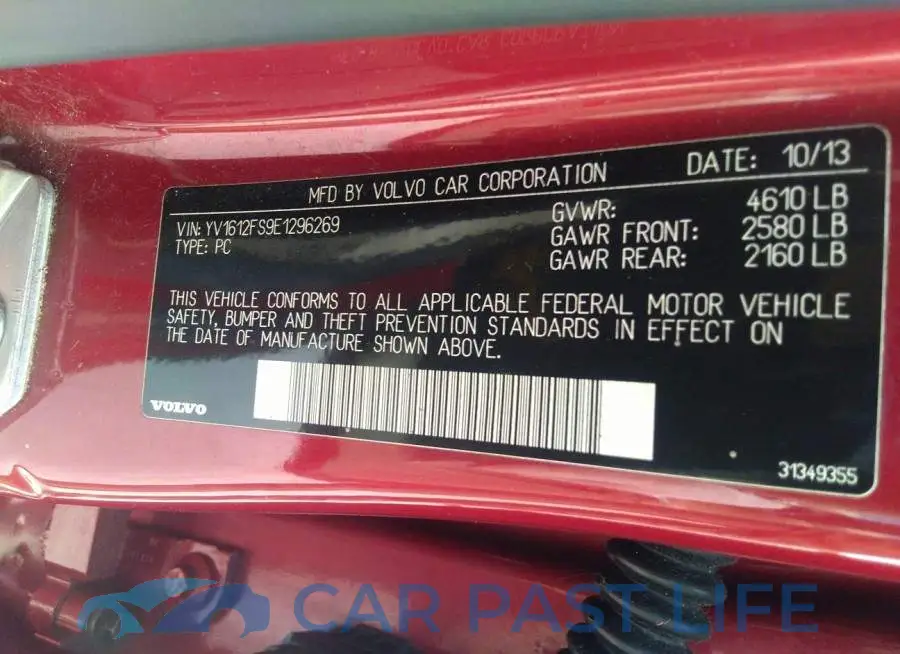 YV1612FS9E1296269# 9