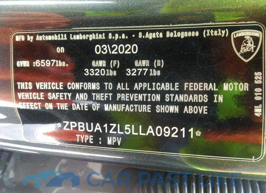 ZPBUA1ZL5LLA09211# 9