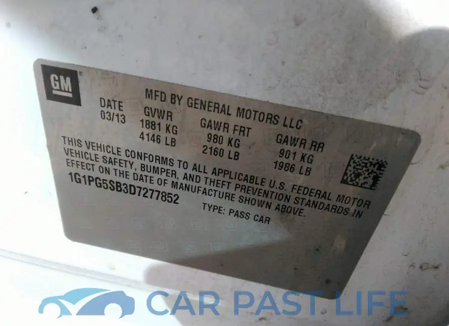 1G1PG5SB3D7277852# 9