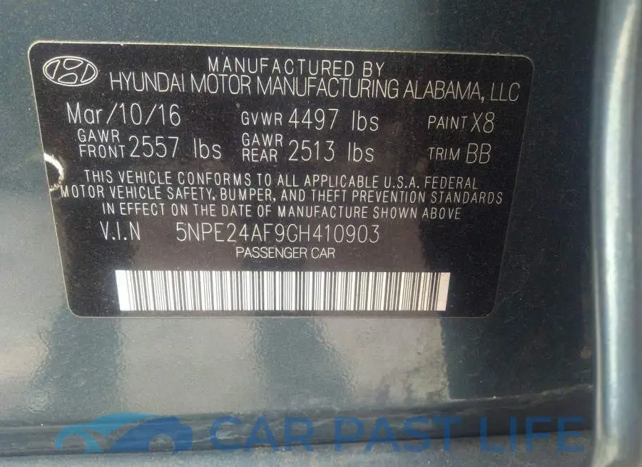 5NPE24AF9GH410903# 9