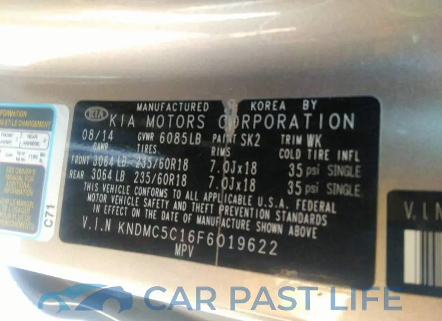 KNDMC5C16F6019622# 9