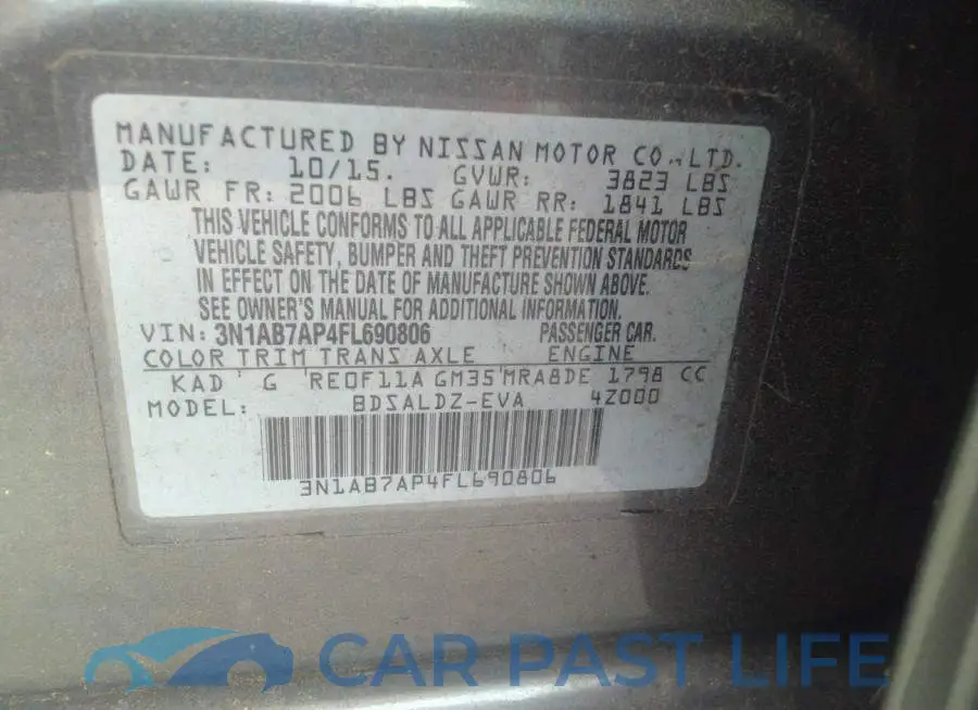 3N1AB7AP4FL690806# 9