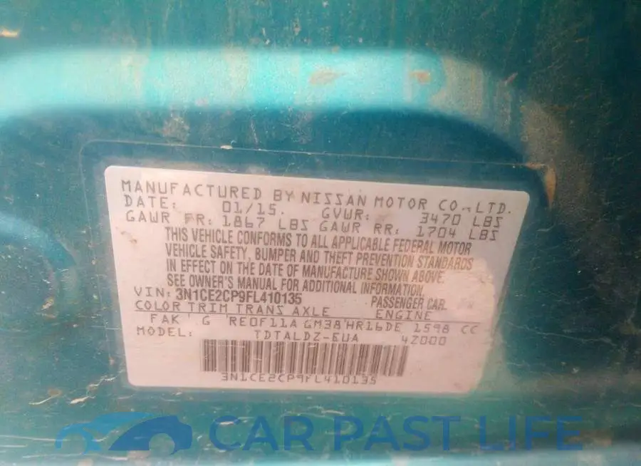 3N1CE2CP9FL410135# 9