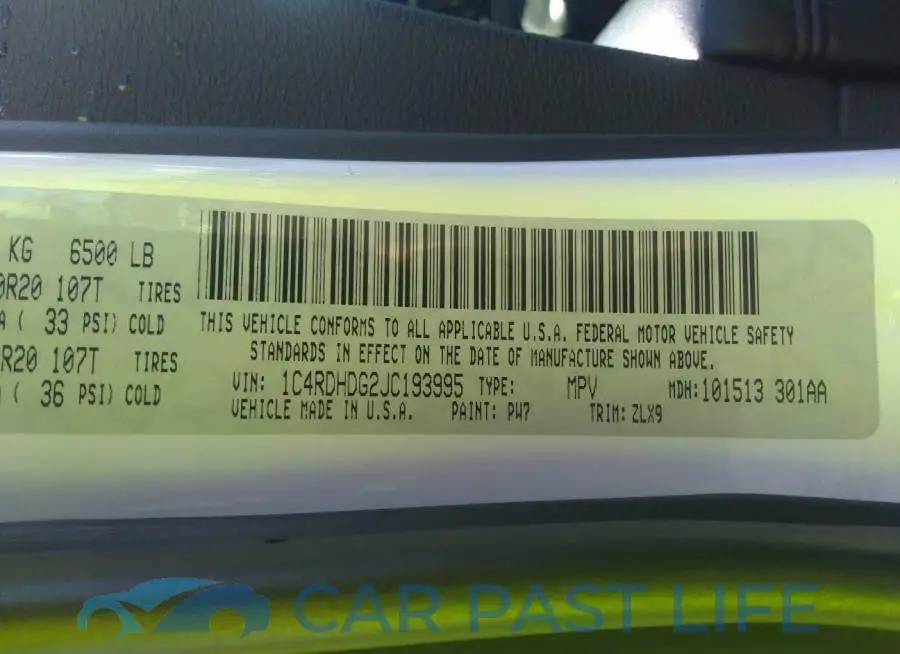 1C4RDHDG2JC193995# 9