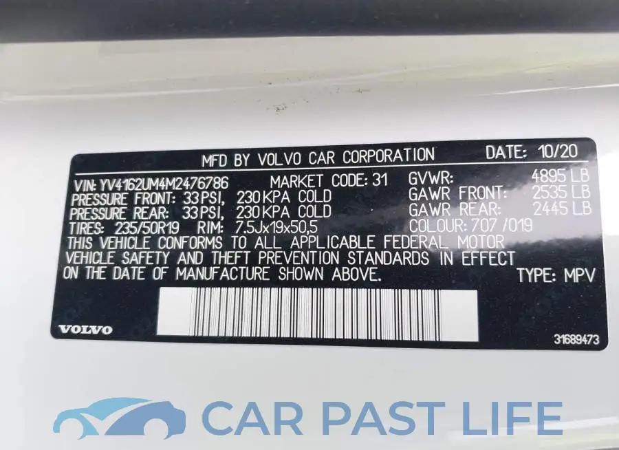 YV4162UM4M2476786# 9