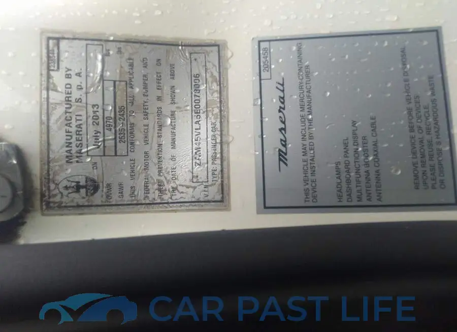 ZAM45VLA5E0078006# 9