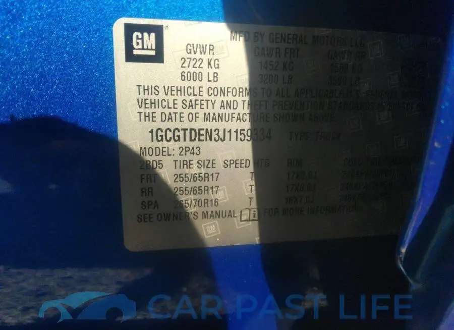1GCGTDEN3J1159334# 9