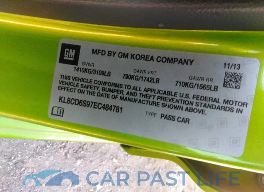 KL8CD6S97EC484781# 9