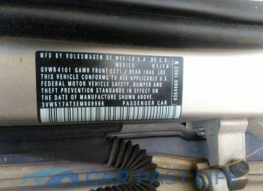 3VW517AT3EM809966# 9