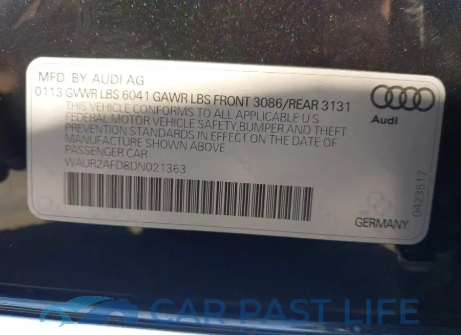WAUR2AFD8DN021363# 9