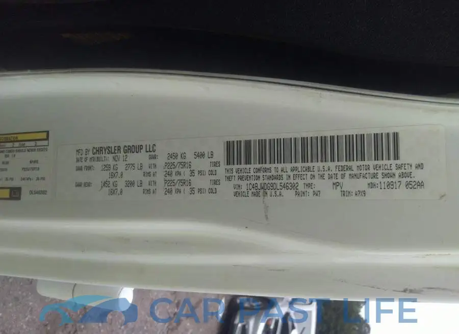 1C4BJWDG9DL546302# 8