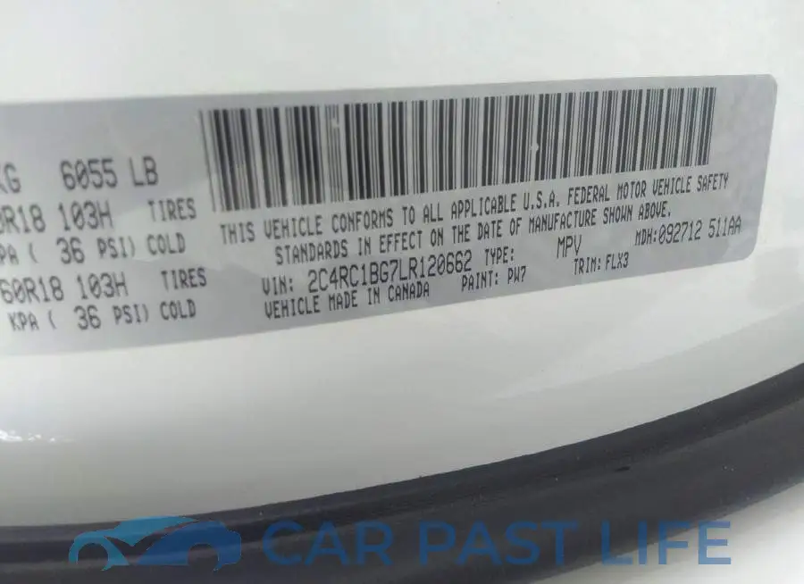 2C4RC1BG7LR120662# 9