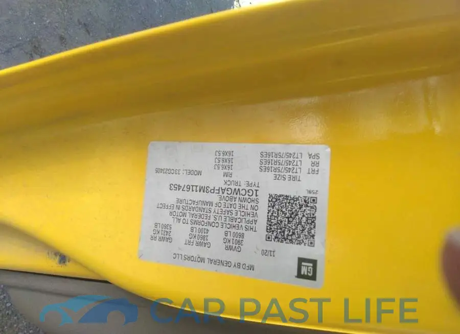 1GCWGAFP3M1167453# 9