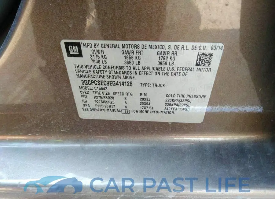 3GCPCSEC9EG414126# 9