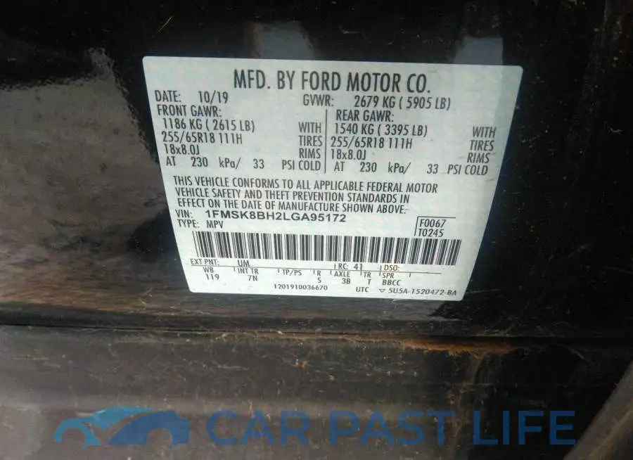 1FMSK8BH2LGA95172# 9