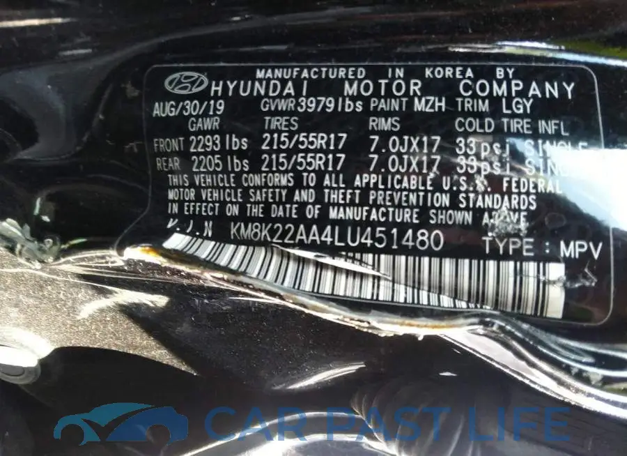 KM8K22AA4LU451480# 9