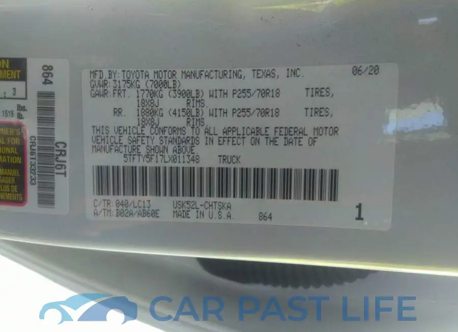 5TFTY5F17LX011348# 9