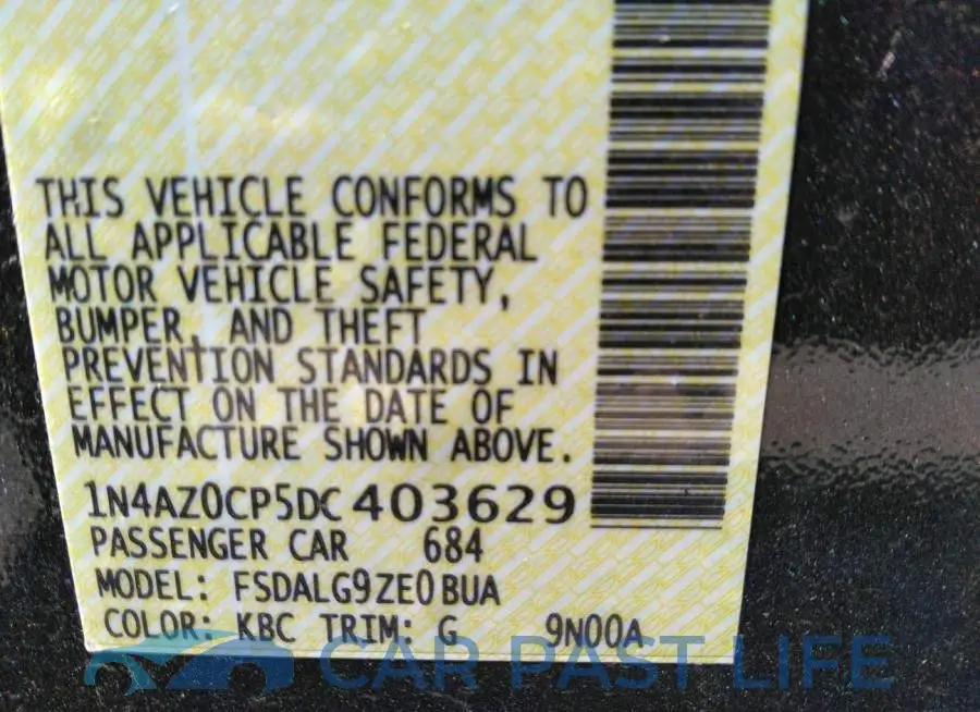 1N4AZ0CP5DC403629# 9