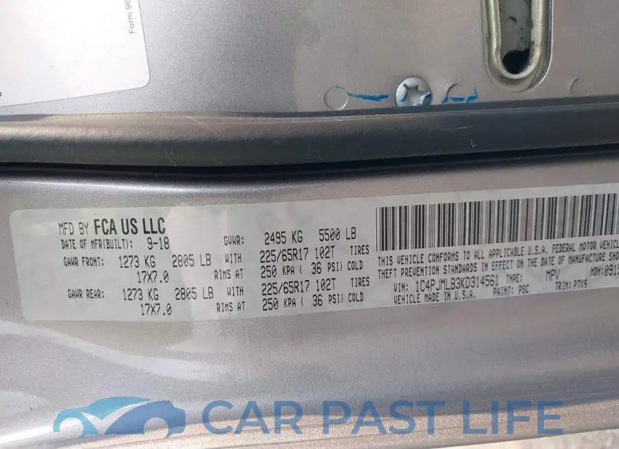 1C4PJMLB3KD314561# 9
