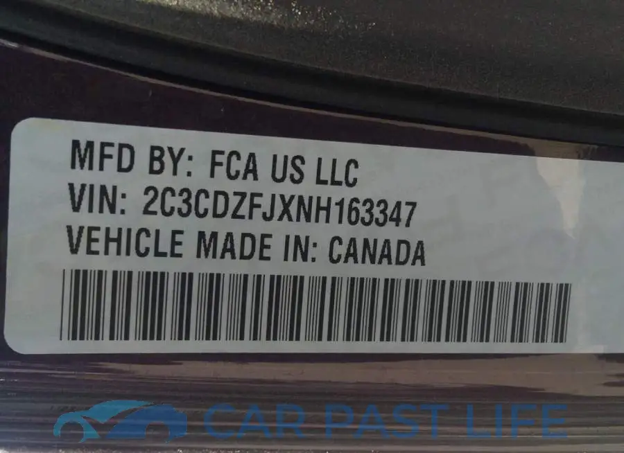2C3CDZFJXNH163347# 9